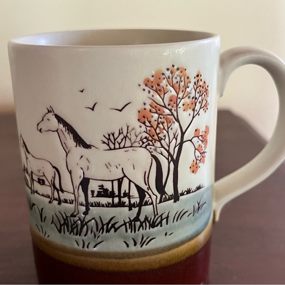 Vintage Horse Embossed Mug Otagiri? Japan? - Picture 2 of 8